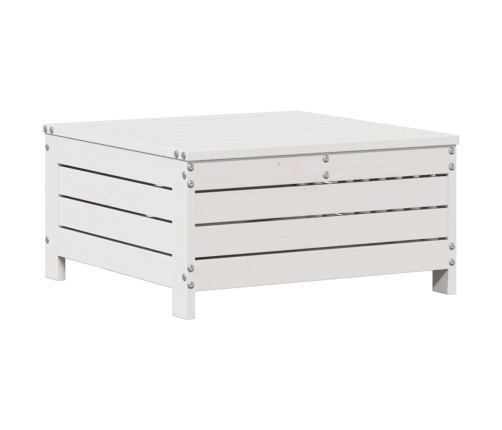 Set muebles jardín 6 pzas con cojines madera maciza pino blanco