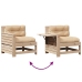 Juego de muebles de jardín 5 pzas y cojines madera maciza pino