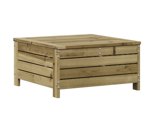 Juego de muebles jardín 7 pzas y cojines madera pino impregnada