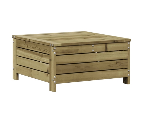 Juego de muebles jardín 7 pzas y cojines madera pino impregnada