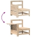 Juego de sofás de jardín 7 piezas madera maciza de pino