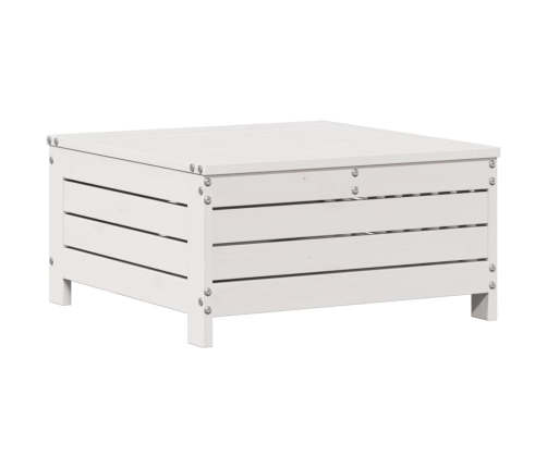 Set muebles jardín 7 pzas con cojines madera maciza pino blanco