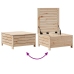 Juego de sofás de jardín 7 piezas madera maciza de pino