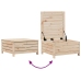 Juego de sofás de jardín 7 piezas madera maciza de pino