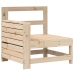 Juego de sofás de jardín 7 piezas madera maciza de pino
