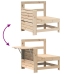 Juego de sofás de jardín 7 piezas madera maciza de pino