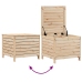 Juego de sofás de jardín 7 piezas madera maciza de pino