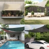 Toldo de vela cuadrado HDPE gris claro 160 g/m² 3x3 m