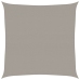 Toldo de vela cuadrado HDPE gris claro 160 g/m² 6x6 m