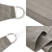 Toldo de vela cuadrado HDPE gris claro 160 g/m² 6x6 m