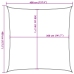 Toldo de vela cuadrado HDPE arena 160 g/m² 4x4 m
