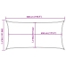 Toldo de vela rectangular HDPE arena 160 g/m² 3x5 m