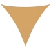 Toldo de vela triangular HDPE arena 160 g/m² 3,6x3,6x3,6 m
