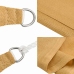 Toldo de vela triangular HDPE arena 160 g/m² 3,6x3,6x3,6 m