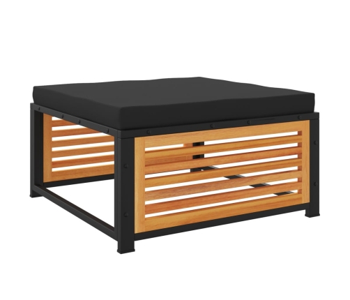 Set de sofás de jardín con cojines 6 pzas madera maciza acacia