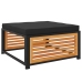 Set de sofás de jardín con cojines 7 pzas madera maciza acacia