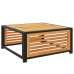 Set de sofás de jardín con cojines 6 pzas madera maciza acacia