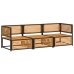 Set de sofás de jardín con cojines 3 pzas madera maciza acacia