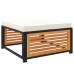 Set de sofás de jardín con cojines 7 pzas madera maciza acacia