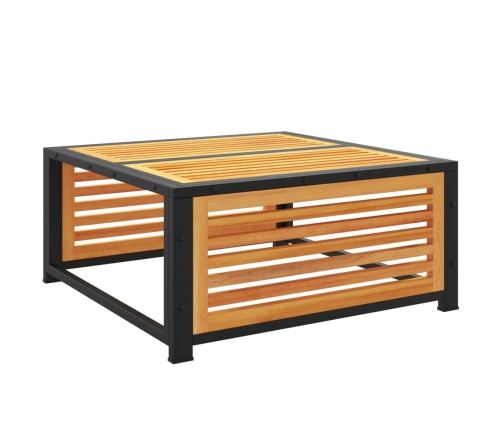 Set de sofás de jardín con cojines 7 pzas madera maciza acacia