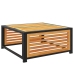 Set de sofás de jardín con cojines 7 pzas madera maciza acacia