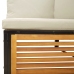 Set de sofás de jardín con cojines 8 pzas madera maciza acacia