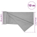 Red de privacidad HDPE gris claro 2x10 m 150 g/m²