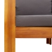 Set de sofás de jardín con cojines 5 pzas madera maciza acacia