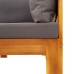 Set de sofás de jardín con cojines 5 pzas madera maciza acacia