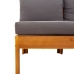 Set de sofás de jardín con cojines 10 pzas madera maciza acacia
