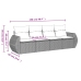 Set de sofás de jardín 4 pzas y cojines ratán sintético gris