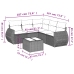 Set de muebles de jardín 6 pzas y cojines ratán sintético gris