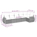 Set de muebles de jardín 6 pzas y cojines ratán sintético gris