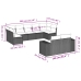 Set de muebles de jardín 9 pzas y cojines ratán sintético gris
