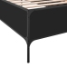 Estructura de cama madera de ingeniería y metal negra 75x190 cm