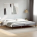 Estructura cama madera ingeniería metal gris Sonoma 180x200 cm