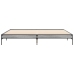 Estructura cama madera ingeniería metal gris Sonoma 180x200 cm