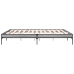Estructura cama madera ingeniería metal gris Sonoma 180x200 cm
