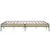 Estructura cama madera ingeniería metal roble Sonoma 160x200 cm