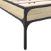 Estructura cama madera ingeniería metal roble Sonoma 160x200 cm