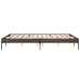 Estructura cama madera ingeniería metal marrón roble 160x200 cm