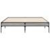 Estructura cama madera ingeniería metal gris Sonoma 120x200 cm