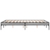 Estructura cama madera ingeniería metal gris Sonoma 120x200 cm