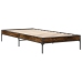 Estructura cama madera ingeniería metal roble humo 100x200 cm