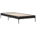 Estructura de cama madera de ingeniería y metal negro 90x200 cm