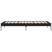 Estructura de cama madera de ingeniería y metal negro 90x200 cm