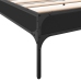Estructura de cama madera de ingeniería y metal negro 90x200 cm