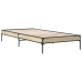 Estructura cama madera ingeniería metal roble Sonoma 90x200 cm