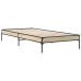Estructura cama madera ingeniería metal roble Sonoma 90x200 cm