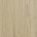 Estructura cama madera ingeniería metal roble Sonoma 90x200 cm